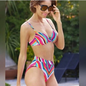 TRINA TURK NEW Louvre Bikini Size 14
